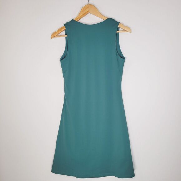 QINSEN NWT Athletic Dress Size US 10 Square Neck Lined Retro Pin Up Green - Picture 5 of 12